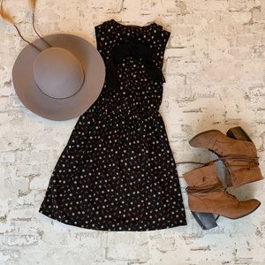 Forever 21 Flower Print Fit and Flare Dress
